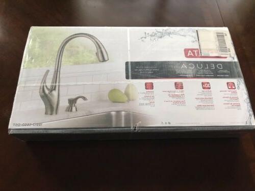 Delta Deluca 19912 Sssd Dst Stainless Steel Kitchen Faucet W