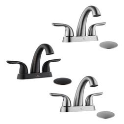 4 inch Bathroom Basin Sink Faucet & Pop Up Drain Vanity Mixe
