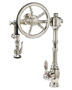 Waterstone 5100-CH The Wheel Pull Down Kitchen Faucet, Chrom
