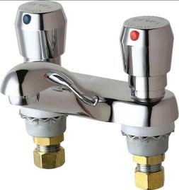 802-665abcp Hot And Cold Water Metering Sink Faucet , Chrome