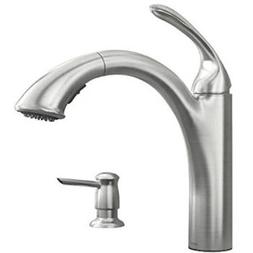 Moen 87035SRS Pullout Spray Kitchen Faucet with Soap Dispens