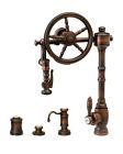 Waterstone 5100-4-DAMB The Wheel Pull Down Kitchen Faucet - 