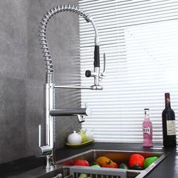 Polished Chrome Spring Kitchen Pre Rinse Faucet Commercial P