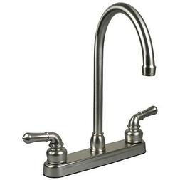 RV / Mobile Home Kitchen Sink Faucet, STAINLESS - 14.5 TALL 
